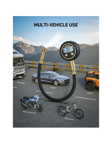 Medidor Digital de Presión de Neumáticos AstroAI Pro 3-250 PSI