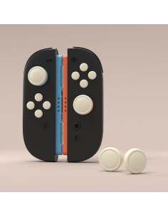Juego de Tapas de Joystick y Botones PlayVital para Joycon Nintendo Switch 2 - Amarillo Antiguo 2