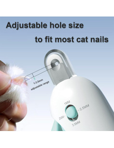 Cortauñas Pett para Gatos Azul - Recortador Ajustable y Sin Desorden 2