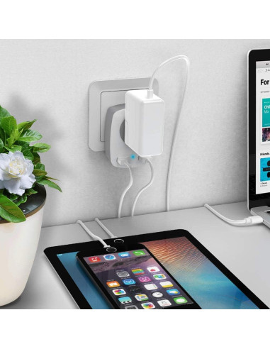 Adaptador de Enchufe JARVANIA Tipo-L para Italia y Chile