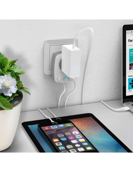 Adaptador de Enchufe JARVANIA Tipo-L para Italia y Chile