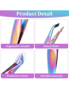 Mini Cortador de Cutículas Acero Inoxidable MBAIYO 2 Pcs 2