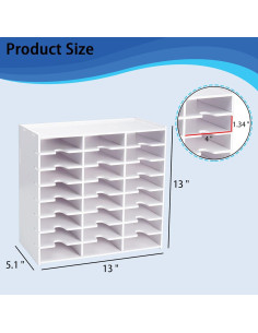 Soporte Organizador de Punches SANFURNEY Montado en Pared Blanco 2