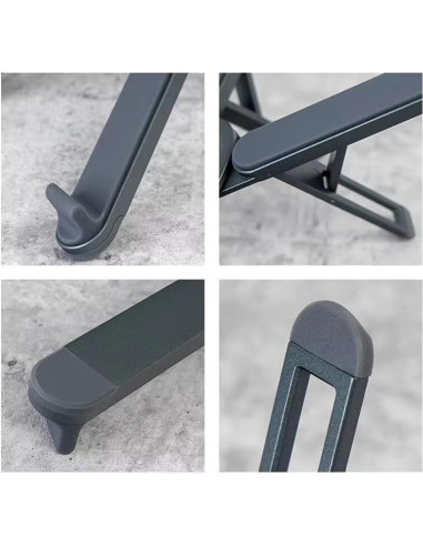Soporte Ergonómico para Laptop Aluminio Ajustable 7 Niveles 25-39.6 cm