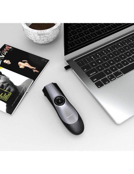 Presentador Inalámbrico BYEASY P5000 con Puntero Láser Rojo