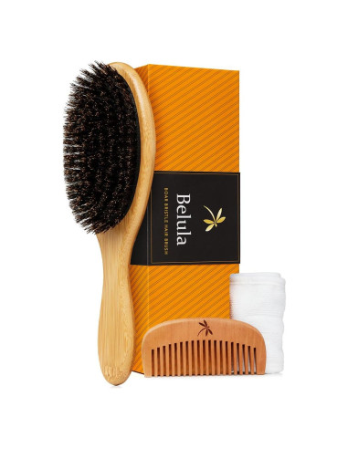 Cepillo de Cerdas de Jabalí Belula para Cabello Fino - Set Completo