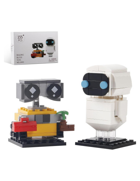 Conjunto de Bloques de Construcción Robots Wall-e y Eve 155 Piezas