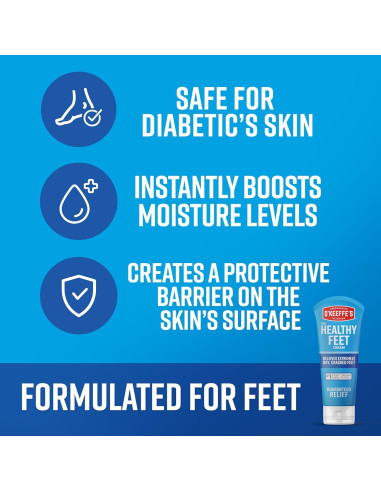 Crema para Pies Saludables O'Keeffe 85g - Alivio Pies Secos
