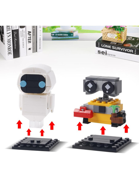 Conjunto de Bloques de Construcción Robots Wall-e y Eve 155 Piezas