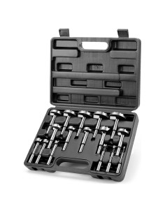 Juego de Brocas Forstner COMOWARE 16 Piezas Acero al Carbono