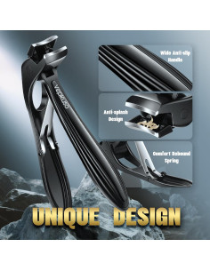 Cortauñas Profesional Vepkuso con Lima y Cabeza Angulada 2