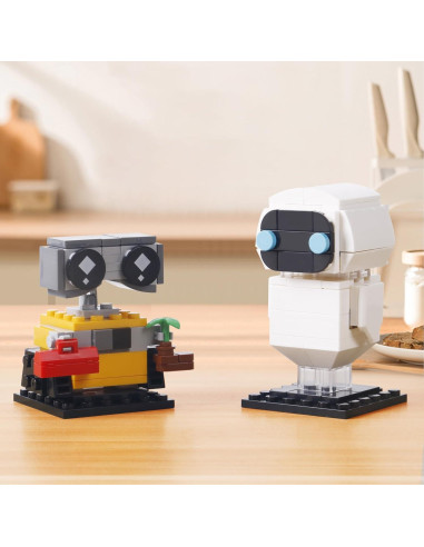 Conjunto de Bloques de Construcción Robots Wall-e y Eve 155 Piezas