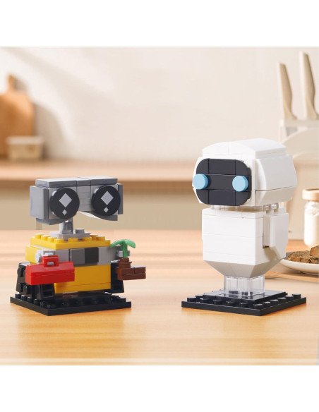 Conjunto de Bloques de Construcción Robots Wall-e y Eve 155 Piezas