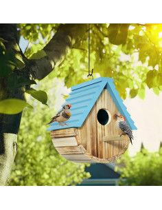 Casa para Aves Auslar de Madera para Exteriores 17.78x19.94cm 2