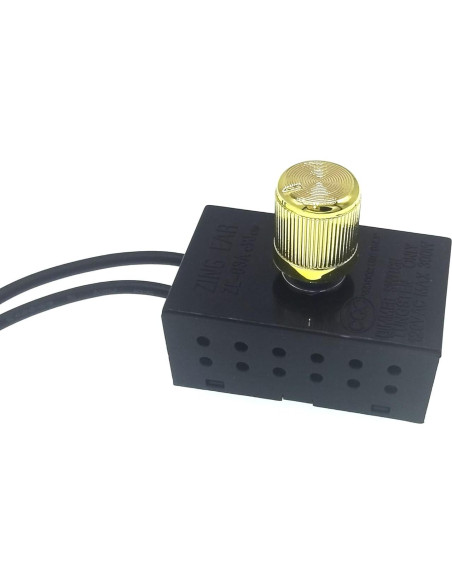 Interruptor Regulador Rotativo Zing Ear ZE-03A 300W 120V