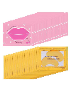 30 Mascarillas Hidratantes de Gel Minfei para Labios y Ojos
