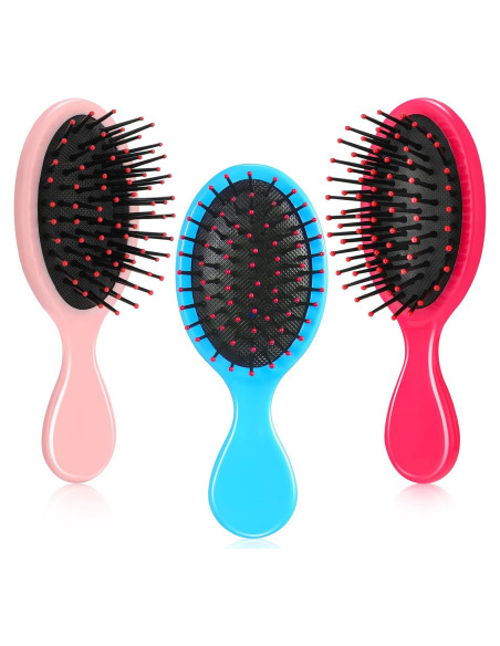Mini Cepillos para el Cabello Nuenen 3 Piezas Viaje Suaves