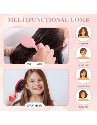 Mini Cepillos para el Cabello Nuenen 3 Piezas Viaje Suaves