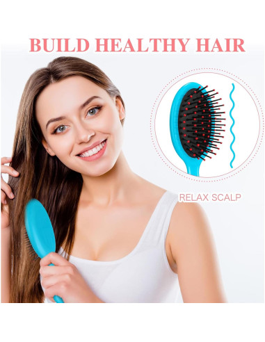 Mini Cepillos para el Cabello Nuenen 3 Piezas Viaje Suaves