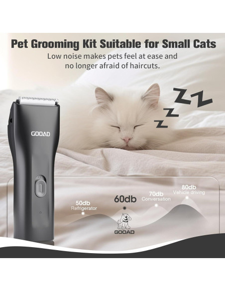 Kit de Aseo Inalámbrico para Gatos Gooad - Cortadora y Recortadora