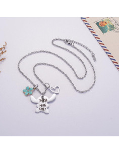 Collar Ralukiia Ohana Significa Familia Stitch 45.72 cm 2