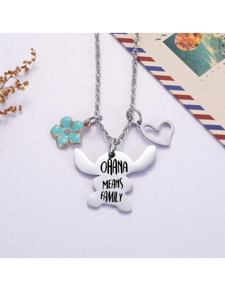 Collar Ralukiia Ohana Significa Familia Stitch 45.72 cm