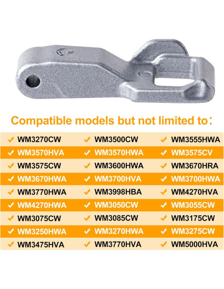 2 Piezas Pestillo de Cerradura de Puerta LG MFG63099101 Metal 2 Piezas Pestillo de Cerradura de Puerta LG MFG63099101 Metal