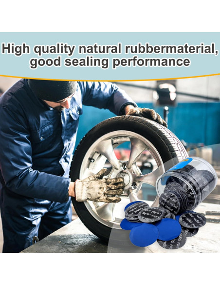 Kit de Reparación de Neumáticos BONFQERT 80 Pcs 2.4"