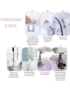 Máquina de Coser Compacta Qvnie, 12 Puntadas, 2.4 kg 2