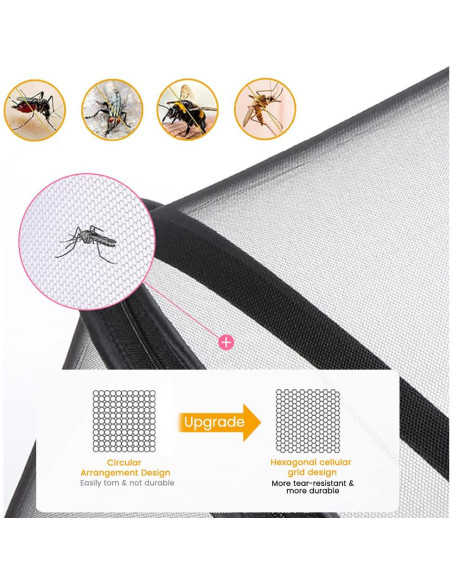 Red para Mosquitos Orzbow para Cochecito Negra 170-240cm