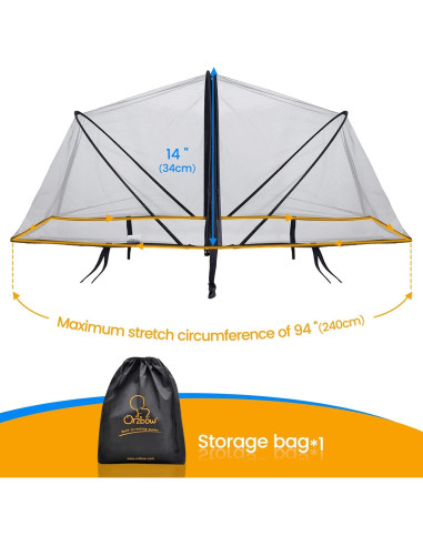 Red para Mosquitos Orzbow para Cochecito Negra 170-240cm