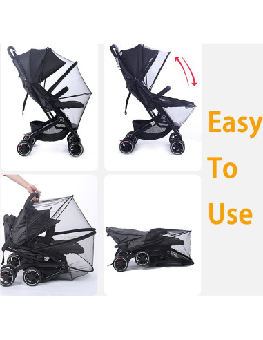 Red para Mosquitos Orzbow para Cochecito Negra 170-240cm