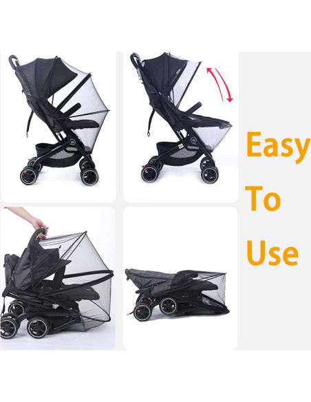 Red para Mosquitos Orzbow para Cochecito Negra 170-240cm