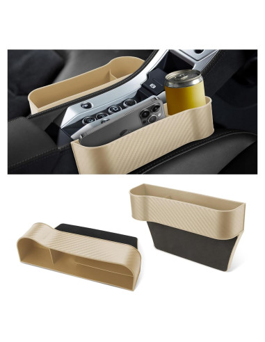 Organizador de Relleno de Espacio entre Asientos Hbxdeco Beige 2PCS