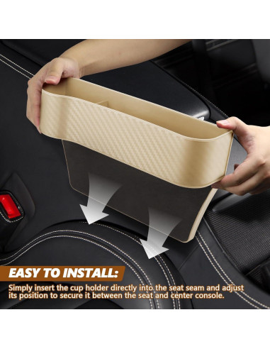 Organizador de Relleno de Espacio entre Asientos Hbxdeco Beige 2PCS