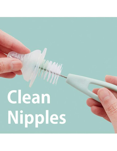 Cepillo de Tetina Rotatorio Simba Verde Set de 2 Unidades