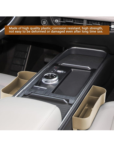 Organizador de Relleno de Espacio entre Asientos Hbxdeco Beige 2PCS