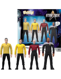 Figuras de Acción Articuladas TCG Toys FleXfigs Star Trek - 4 Capitanes 2
