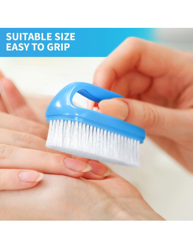 Cepillo de Mano y Uñas Konex Perfect-Grip Azul 10.16x5.72 cm