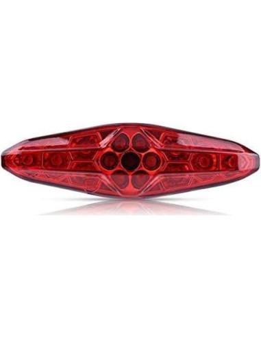 Luz Trasera LED de Motocicleta Keenso 12V 15 LEDs Resistente al Agua