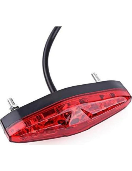 Luz Trasera LED de Motocicleta Keenso 12V 15 LEDs Resistente al Agua