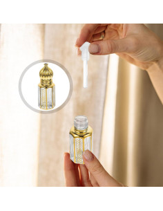 3 Botellas de Perfume Árabes Vintage LALAFINA 3ml Cristal 2