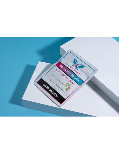 Tinte de Cejas de Henna Marrón Oscuro Existing Beauty - Kit Profesional