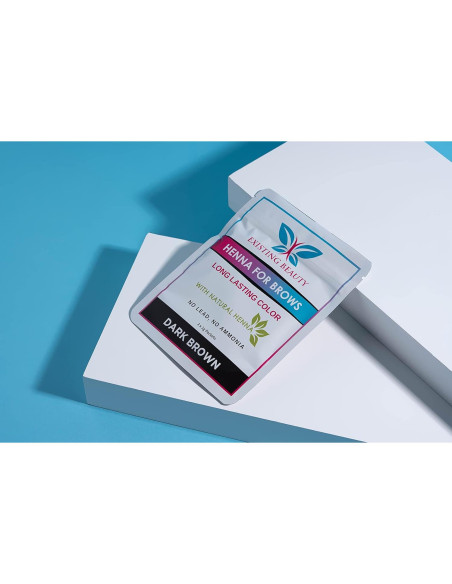 Tinte de Cejas de Henna Marrón Oscuro Existing Beauty - Kit Profesional