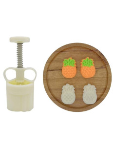 Juego de Molde de Pastel de Luna Ylskmu con 2 Sellos de Piña 25g