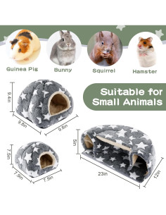 Accesorios para Cobayas MABOZOO - 2 Camas y Túnel Escondite 2