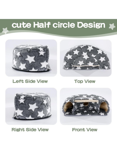 Accesorios para Cobayas MABOZOO - 2 Camas y Túnel Escondite