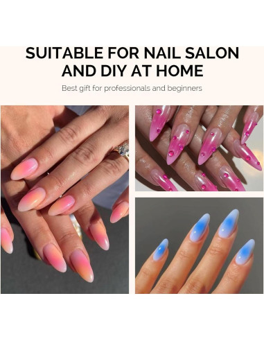 Esponjas Suaves para Uñas MelodySusie 100 Pcs Azul