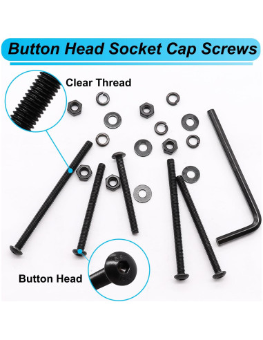 Kit 420PCS Tornillos M3 Hexagonales con Tuercas y Arandelas Bemaka