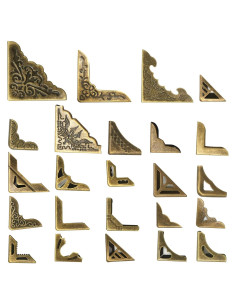 96 Protectores de Esquinas de Metal Vintage Aynaxcol